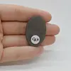 Cabochon Obsidian Silver 36x24x6mm C53, imagine 2