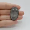 Cabochon Obsidian Silver 37x24x7mm C24