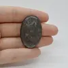 Cabochon Obsidian Silver 39x25x6mm C30