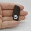 Cabochon Obsidian Silver 40x19x6mm C50, imagine 2