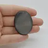 Cabochon Obsidian Silver 40x31x5mm C48