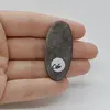 Cabochon Obsidian Silver 44x21x6mm C46, imagine 2