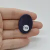 Cabochon Goldstone Albastru 32x24x6mm C34, imagine 2