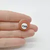 Cabochon Piatra lunii piersica 20x20x9mm C106, imagine 2