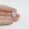 Cabochon Piatra lunii piersica 24x15x7mm C54, imagine 2