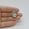 Cabochon Flint Polisat 23x17x6mm C34, imagine 2