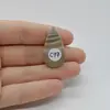 Cabochon Flint Polisat 32x17x5mm C77, imagine 2