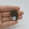 Cabochon Flint Polisat 33x24x6mm C46, imagine 2
