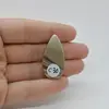 Cabochon Flint Polisat 34x17x6mm C30, imagine 2