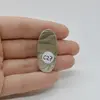 Cabochon Flint Polisat 37x17x5mm C27, imagine 2
