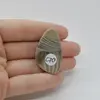 Cabochon Flint Polisat 39x24x5mm C70, imagine 2