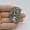Cabochon Septaria Negru 44x29x4mm C29, imagine 2