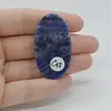 Cabochon Sodalit 46x25x6mm C47, imagine 2