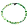 Bratara agat crazy verde-crud fatetat 4mm