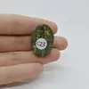 Cabochon Turcoaz Tibetan 29x21x8mm C23, imagine 2