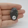 Cabochon Turmalina Negra 35x22x7mm C19, imagine 2