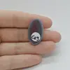 Cabochon Agat Botswana Portocaliu 29x18x6mm C69, imagine 2