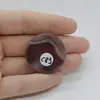 Cabochon Agat Botswana Portocaliu 31x31x7mm C83, imagine 2