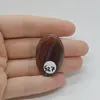 Cabochon Agat Botswana Portocaliu 34x23x6mm C127, imagine 2