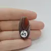 Cabochon Agat Botswana Portocaliu 35x17x6mm C109, imagine 2
