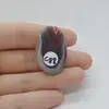 Cabochon Agat Botswana Portocaliu 35x22x6mm C88, imagine 2