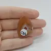 Cabochon Agat Botswana Portocaliu 35x23x6mm C94, imagine 2