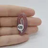 Cabochon Agat Botswana Portocaliu 36x18x6mm C25, imagine 2