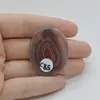Cabochon Agat Botswana Portocaliu 38x30x5mm C85, imagine 2
