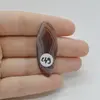 Cabochon Agat Botswana Portocaliu 42x16x6mm C49, imagine 2