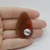 Cabochon Agat Botswana Portocaliu 42x26x6mm C74, imagine 2