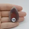 Cabochon Agat Botswana Portocaliu 42x27x5mm C82, imagine 2