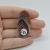 Cabochon Agat Botswana Portocaliu 43x21x6mm C21, imagine 2