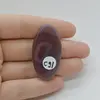 Cabochon Agat Botswana Portocaliu 43x22x6mm C91, imagine 2