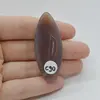 Cabochon Agat Botswana Portocaliu 55x21x6mm C90, imagine 2