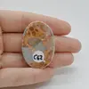 Cabochon Jasp Leopard 40x28x7mm C62, imagine 2