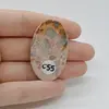 Cabochon Jasp Leopard 43x26x6mm C55, imagine 2