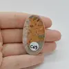 Cabochon Jasp Leopard 45x25x6mm C69, imagine 2