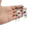 Cercei din cupru argintat talisman model 4, imagine 2