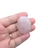 Piatra terapeutica Worry stone Cuart roz, 30-40mm, imagine 3