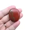 Piatra terapeutica Worry stone Jasp rosu, 30-40mm, imagine 3