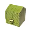 Cutie din bete de bambus cufar verde, 70mm
