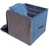 Set 4 cutii din bete de bambus, cuburi albastre, imagine 2