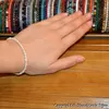 Bratara perle cultura albe lunguiete 4mm
