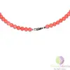 Colier coral roz sfere 6mm