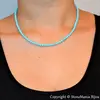 Colier turcoaz bleu sfere fatetate 4mm