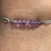 Bratara Therapy ametist discuri 4mm si argint 925, imagine 2