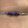 Bratara Therapy lapis lazuli sfere 3mm si argint 925, imagine 4