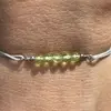 Bratara Therapy peridot sfere 3mm si argint 925, imagine 2