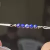 Bratara Therapy lapis lazuli sfere 3mm si argint 925, imagine 3