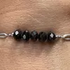Bratara Therapy turmalina neagra discuri 5mm model 2 si argint 925, imagine 2